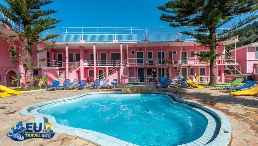 Corfu, Greece The Pink Palace Legend