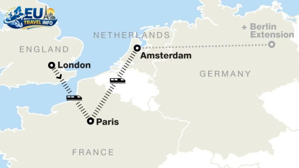 Amsterdam Brussels Paris London Itinerary