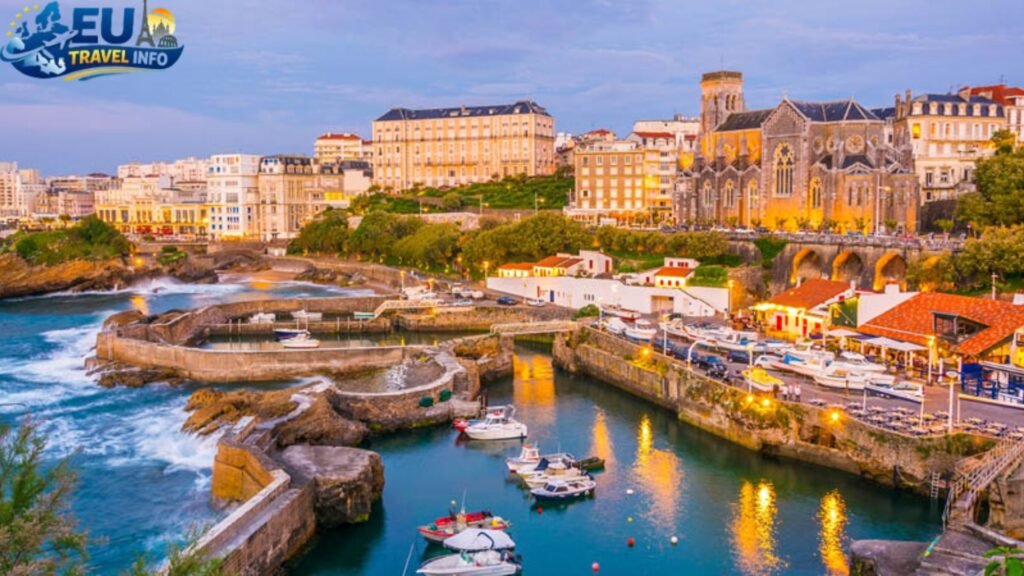 Crossing into France Biarritz and Bordeaux