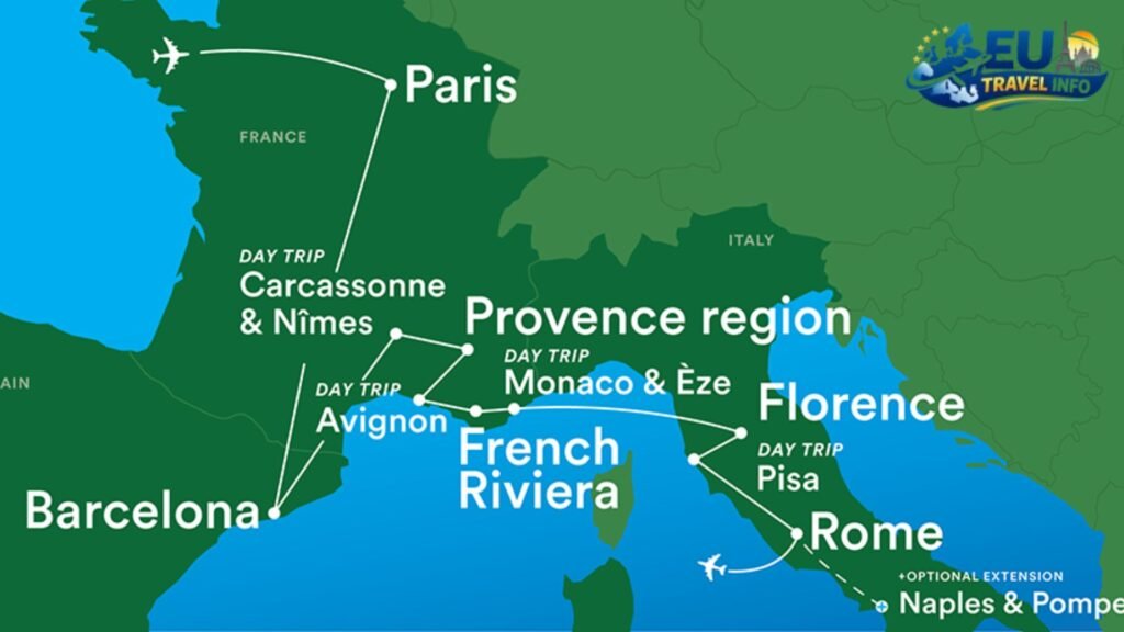 Europe Itinerary from Paris