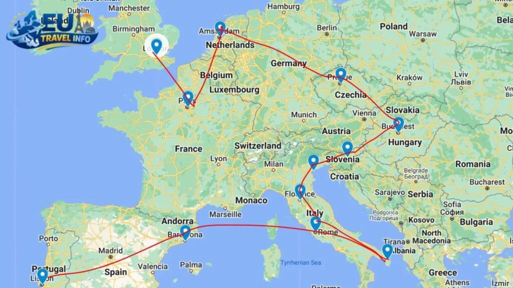 Europe Road Trip Itinerary