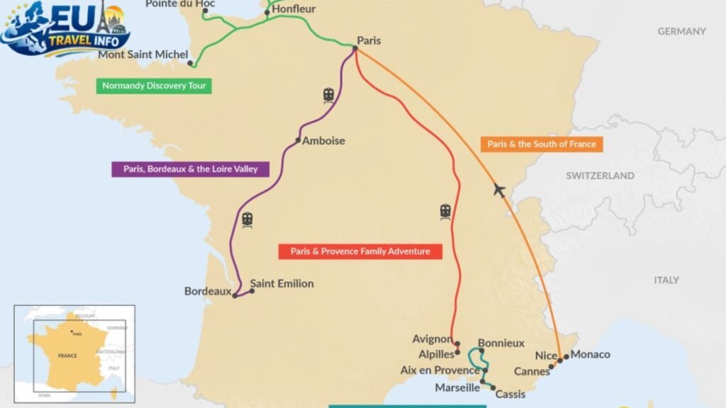 France Itinerary 1 Week