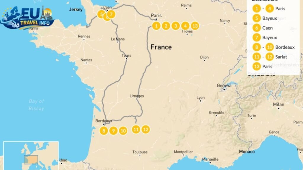 France Itinerary 14 Days