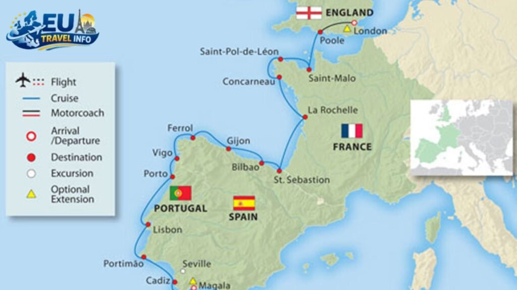 France Spain Portugal Itinerary