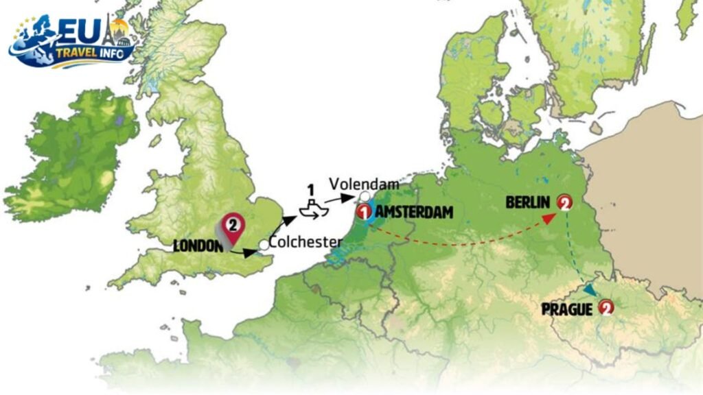 Heading North The Route to Amsterdam