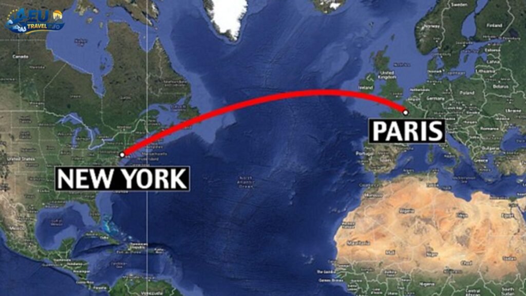 how long is the flight to europe from new york