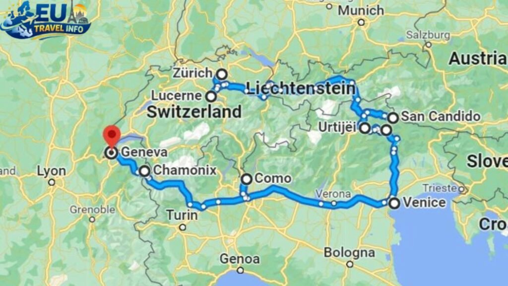 Italy Switzerland France Itinerary