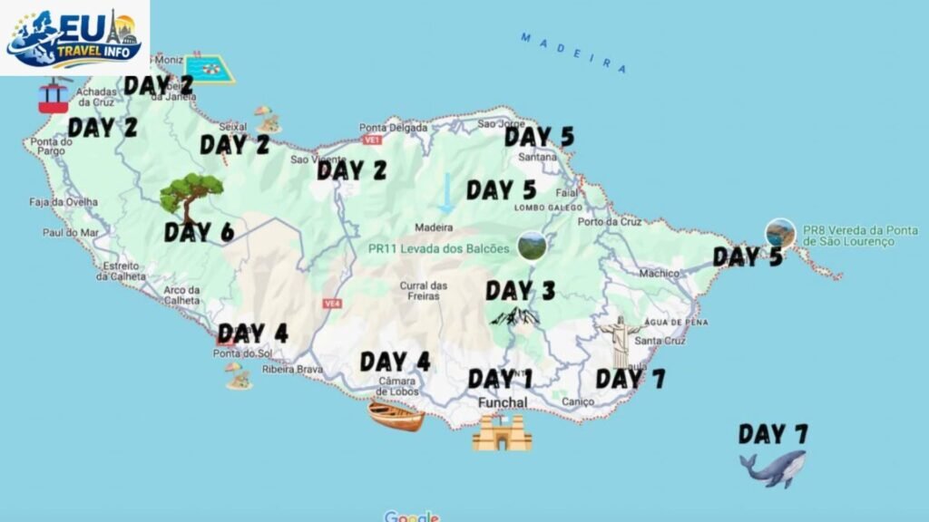 Madeira Portugal Itinerary