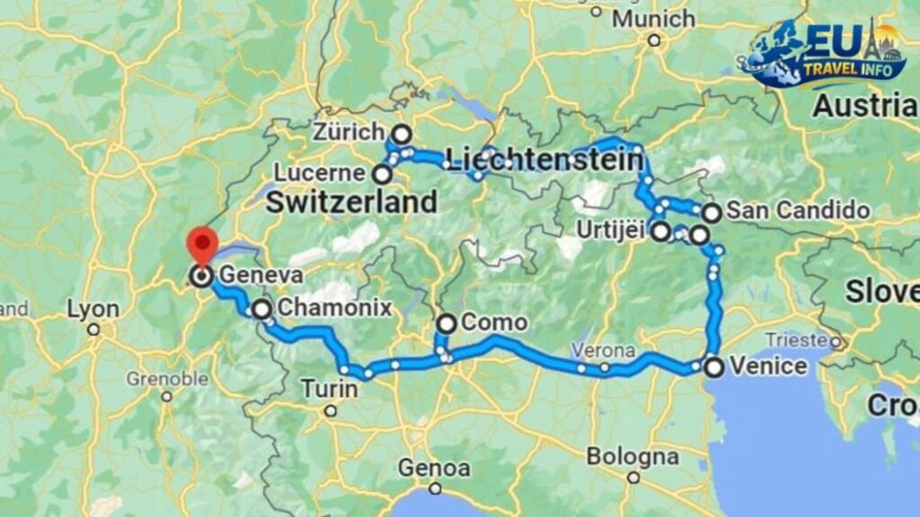 Northern Italy And Switzerland Itinerary