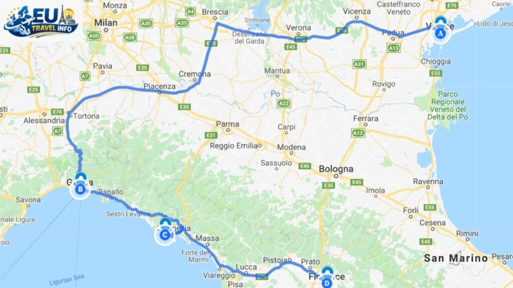 Northern Italy Itinerary