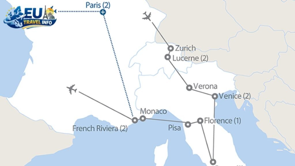 Rome Switzerland Paris Itinerary