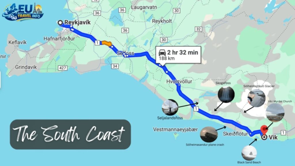 South Iceland Itinerary 1 Day from Reykjavik