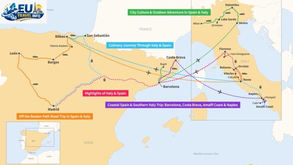 Spain Italy Itinerary