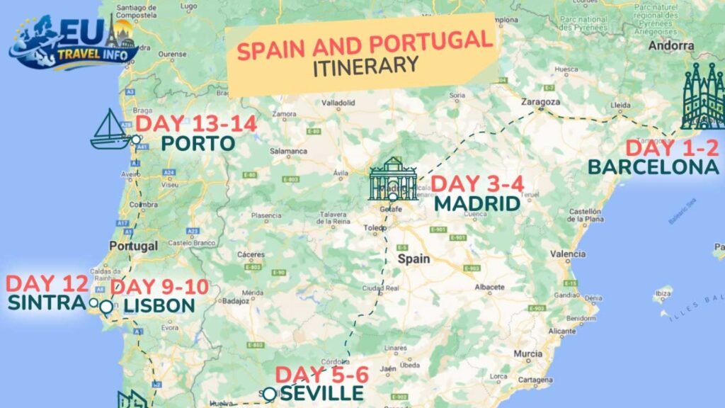 Spain and Portugal Itinerary 14 Days