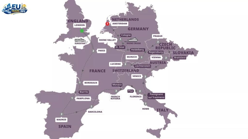Grand Tour of Europe Itinerary
