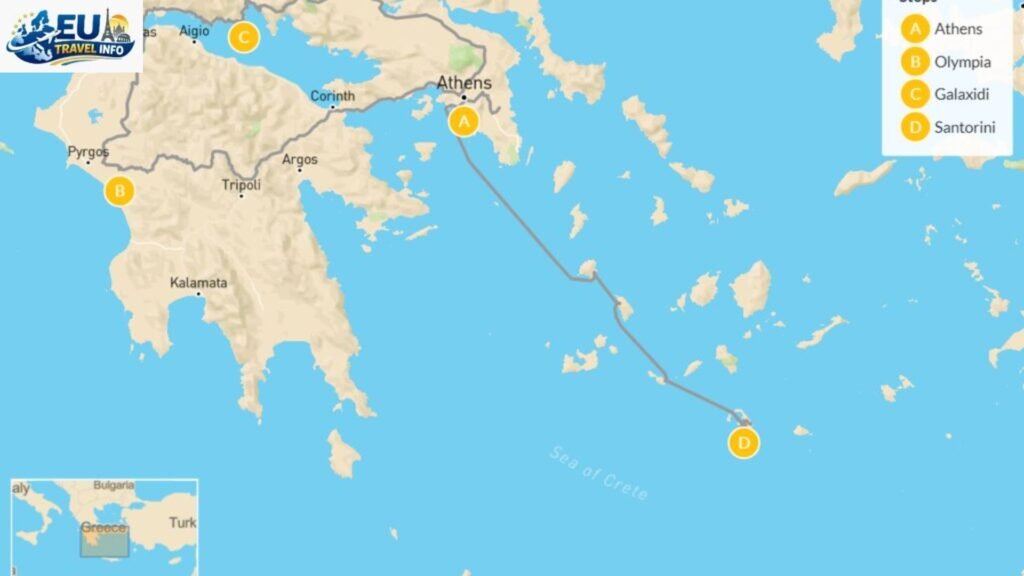The Classic Athens and Santorini Route