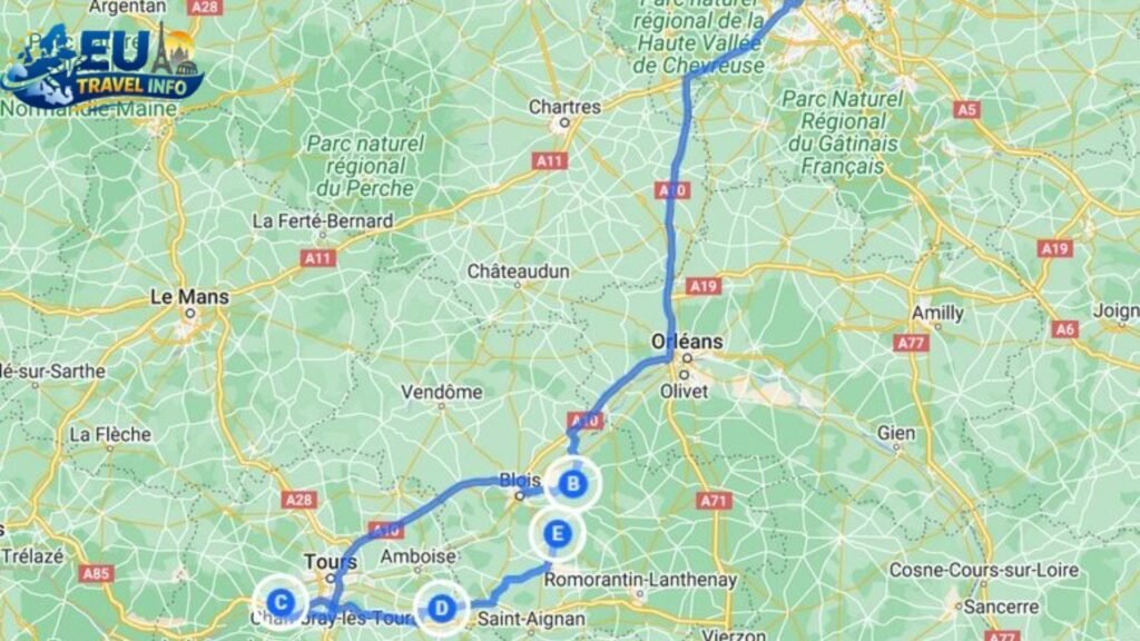 The Classic Paris and Loire Valley Route