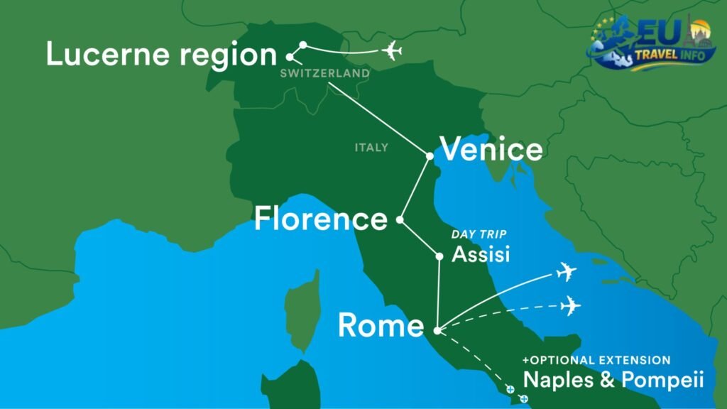 The Italy Switzerland Itinerary Different Timeframes