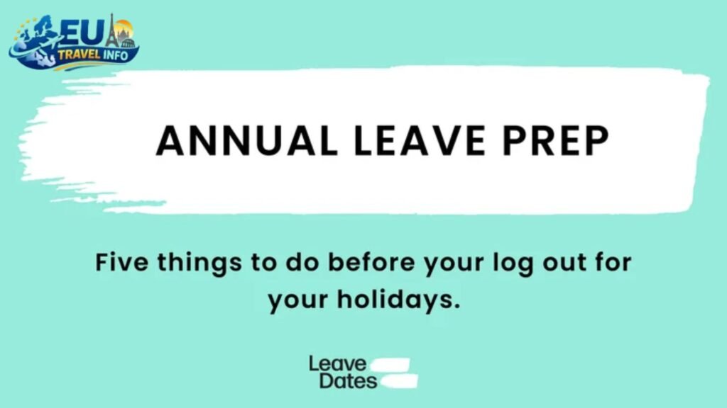 Things You Must Know Before You Leave