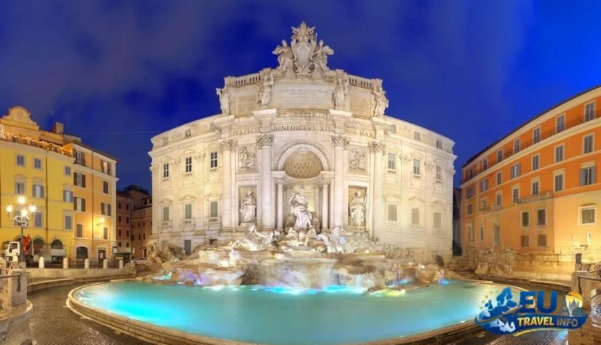 Trevi Fountain at Night The Glow of the Eternal City